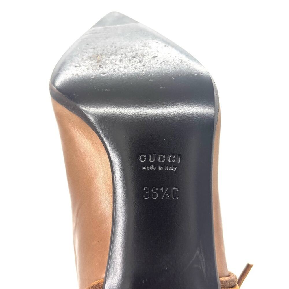 Vintage Gucci Tom Ford FW 1999 Horsebit Harness Brown Pointed Toe Boots 36.5 - Picture 9 of 9